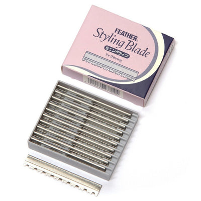 Feather 10 Styling Razor Blades Thinning
