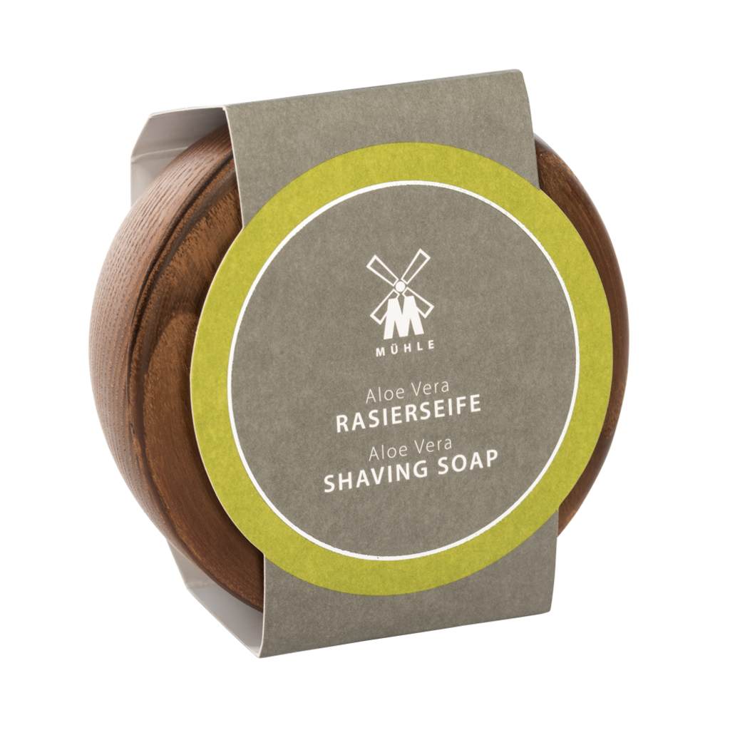 Mühle Aloë Vera Scheerzeep 65g Hout