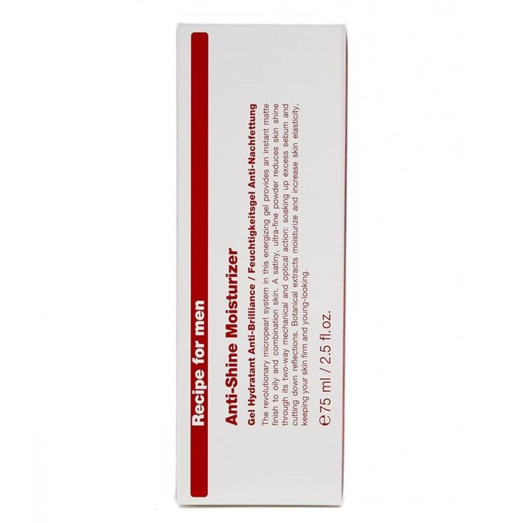 Recipe for Men Anti Shine Moisturizer 75ml, tweede productfoto