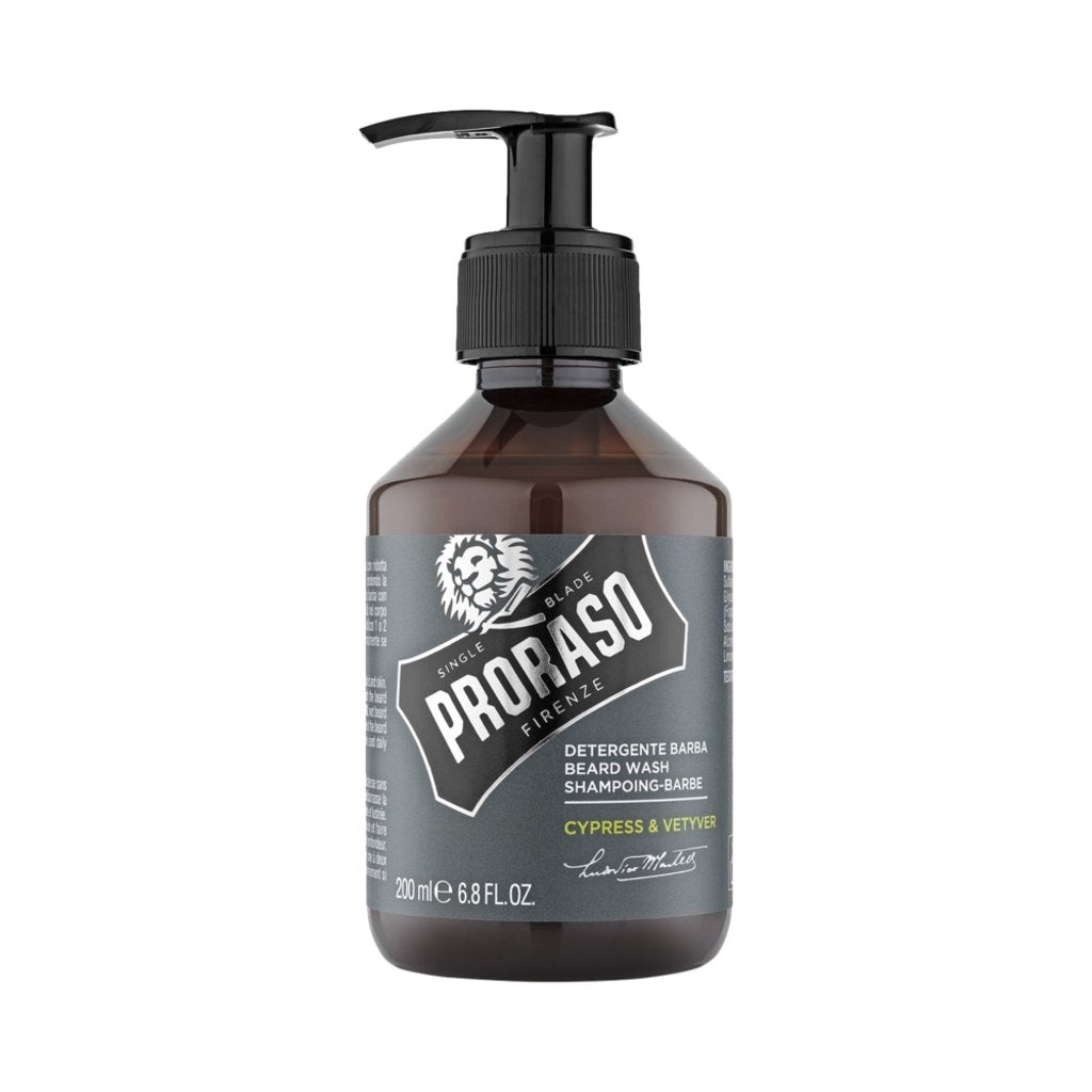 Proraso Baard Wash 200ml Cypress & Vetyver - 6 stuks