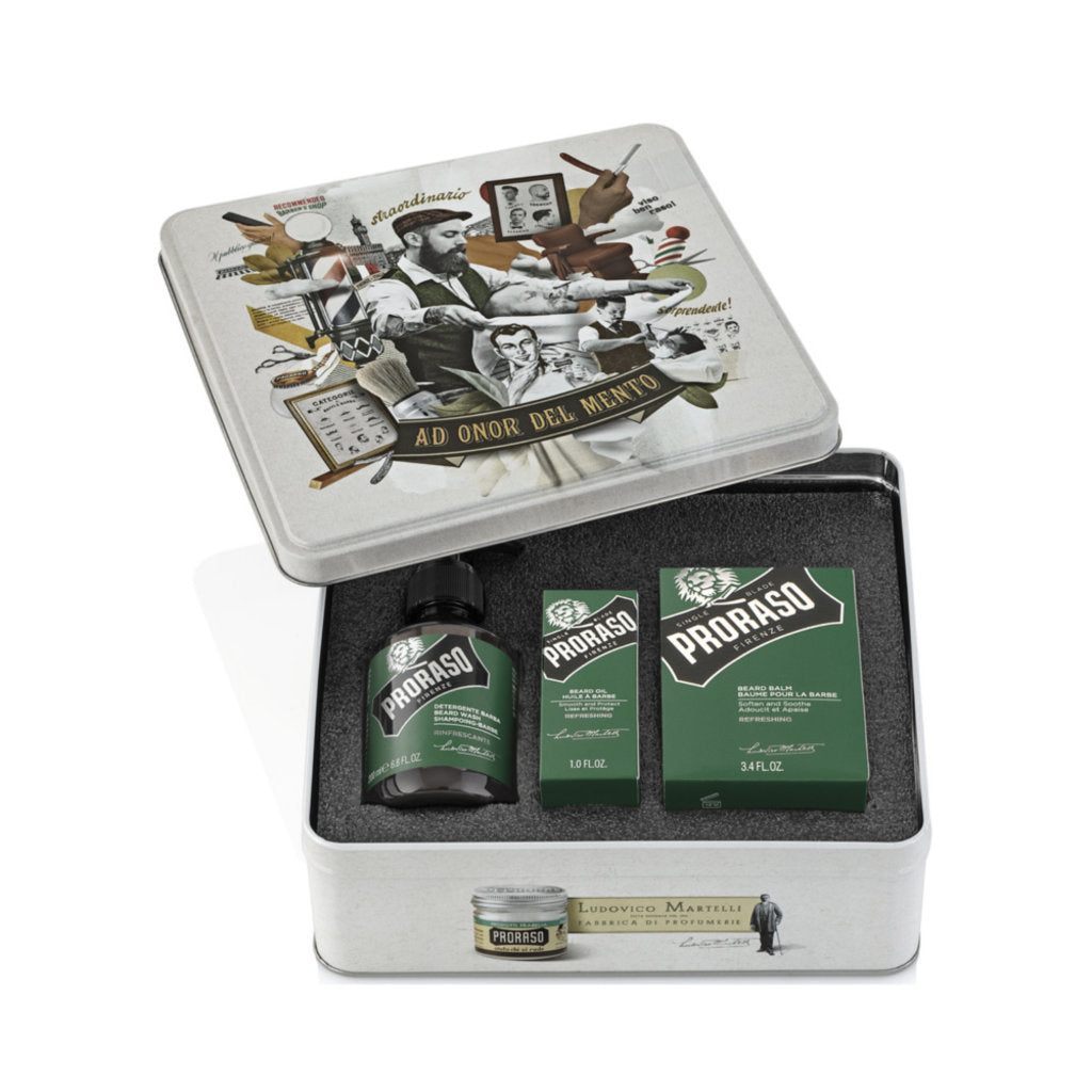 Proraso Beardkit Refreshing, 3-pieces Green