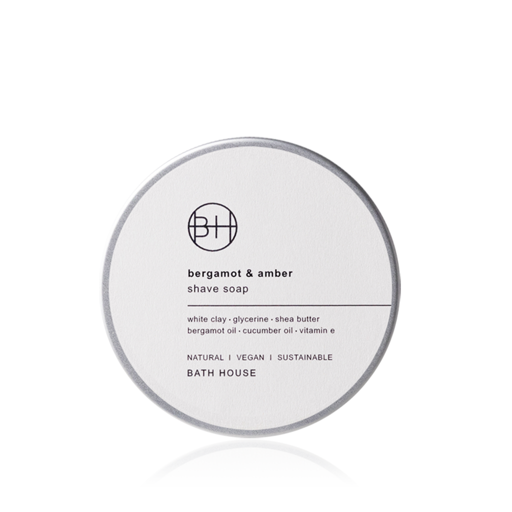 Bath House Bergamot & Amber Scheerzeep 200g, tweede productfoto
