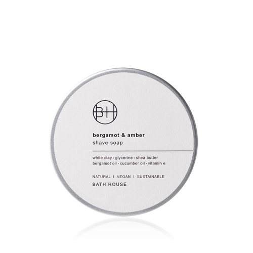 Bath House Bergamot & Amber Scheerzeep 200g, tweede productfoto