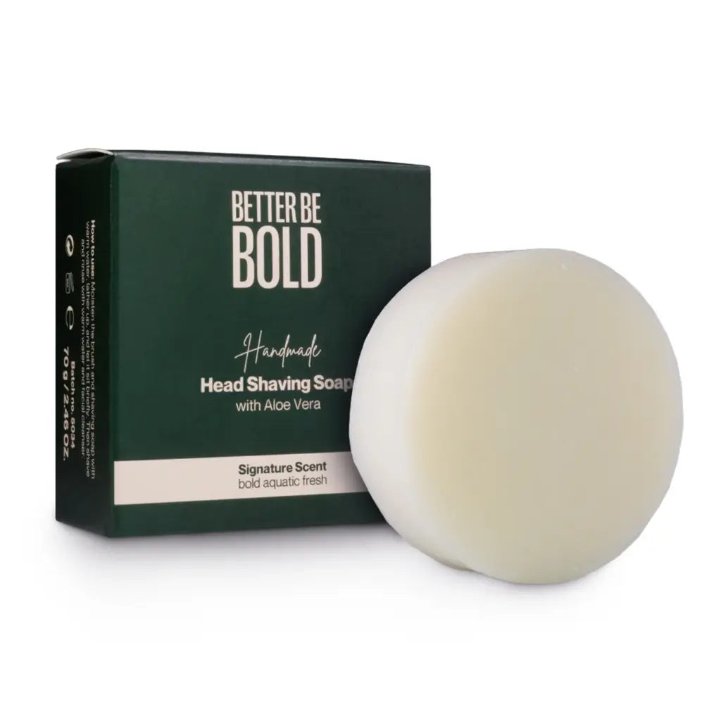 Better be Bold Bald head shaving soap with aloe vera 70g