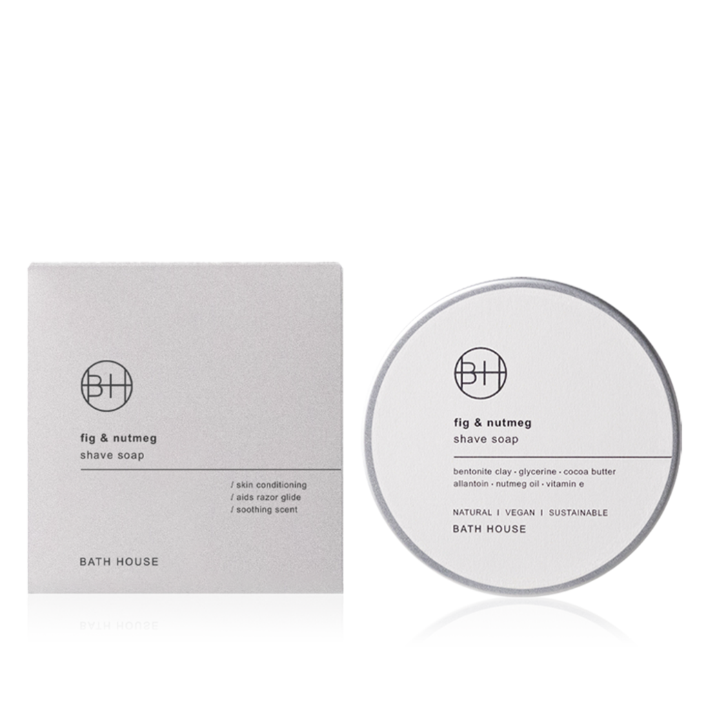 Bath House Fig & Nutmeg Scheerzeep 200g