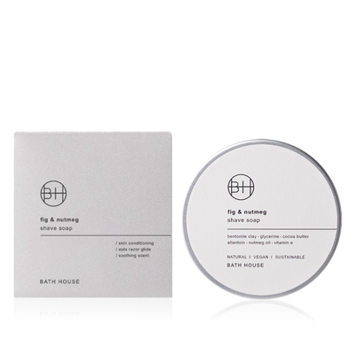 Bath House Fig & Nutmeg Scheerzeep 200g