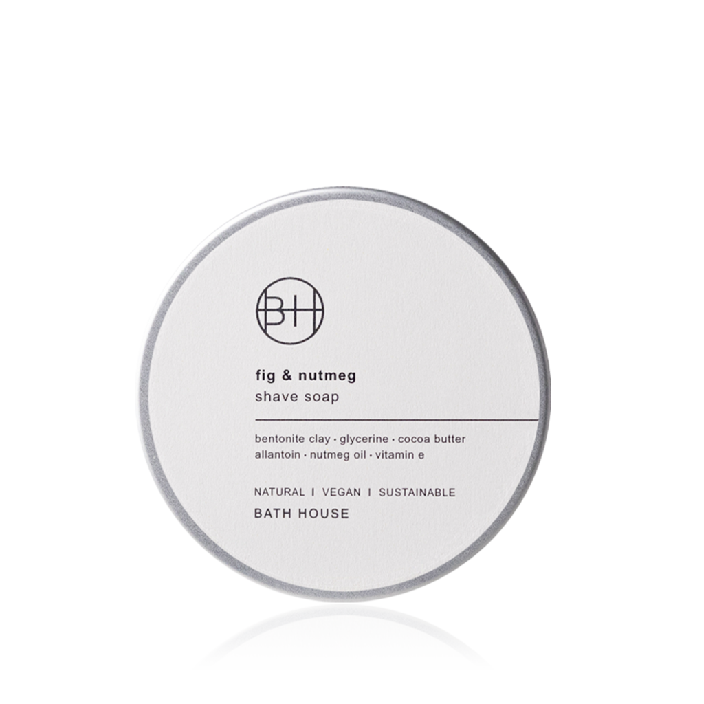 Bath House Fig & Nutmeg Scheerzeep 200g, tweede productfoto