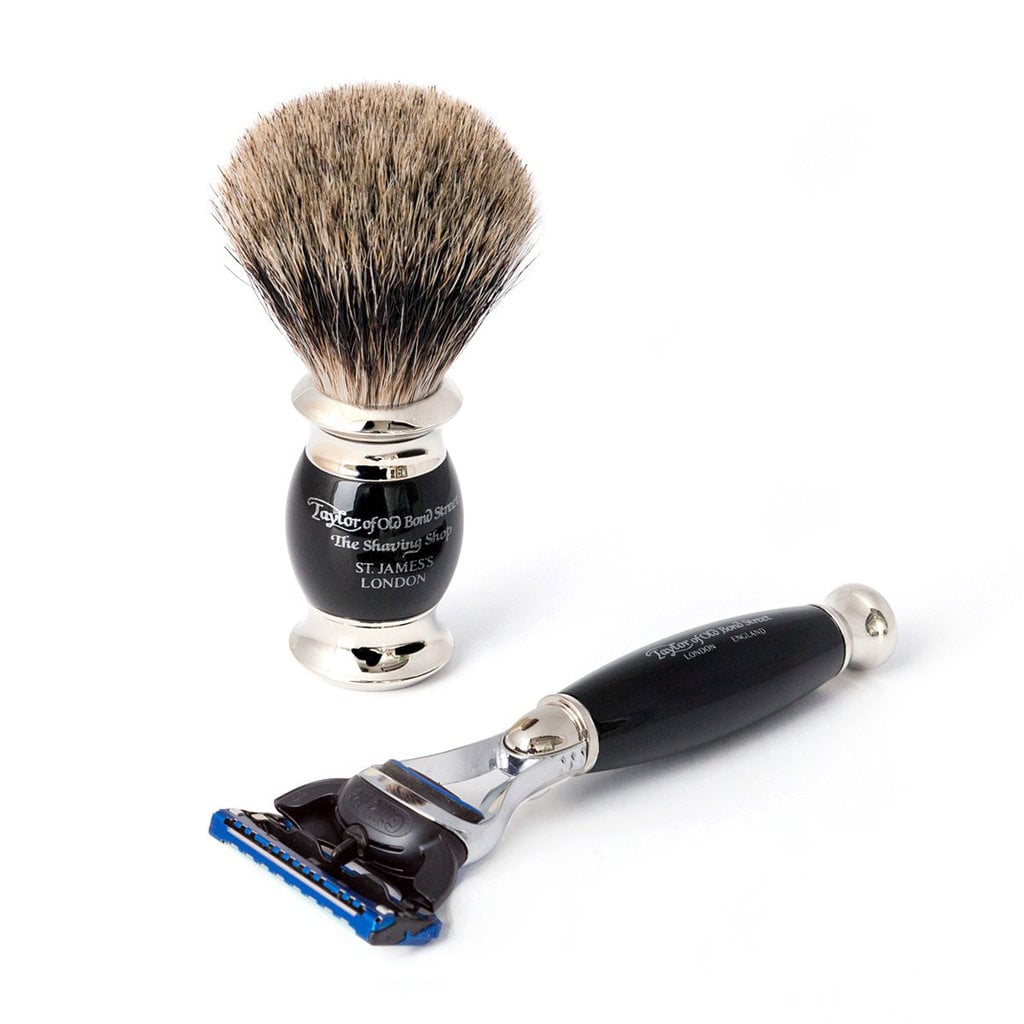 Taylor of Old Bond Street Fusion - Pure Badger Scheerset, Zwart, tweede productfoto