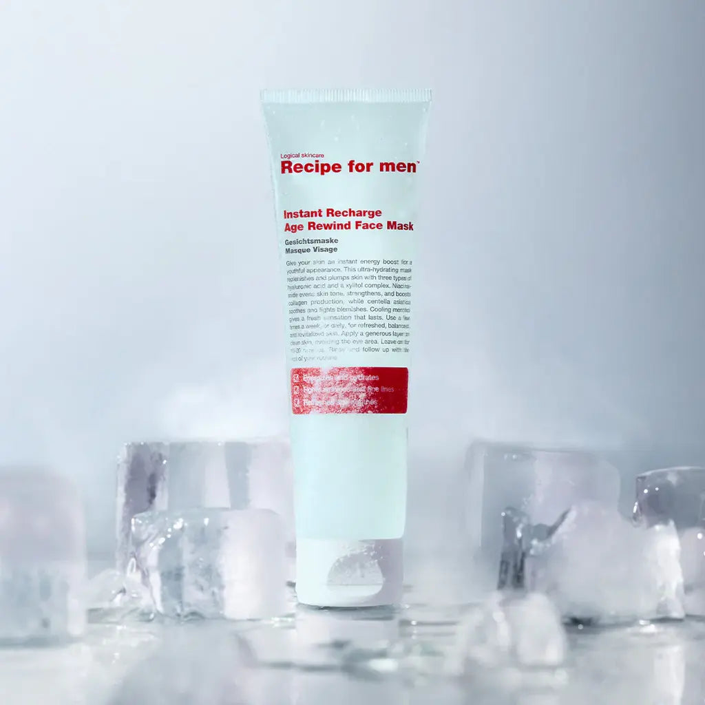 Recipe for Men Instant Recharge Age-Rewind Face Mask, 75 ml