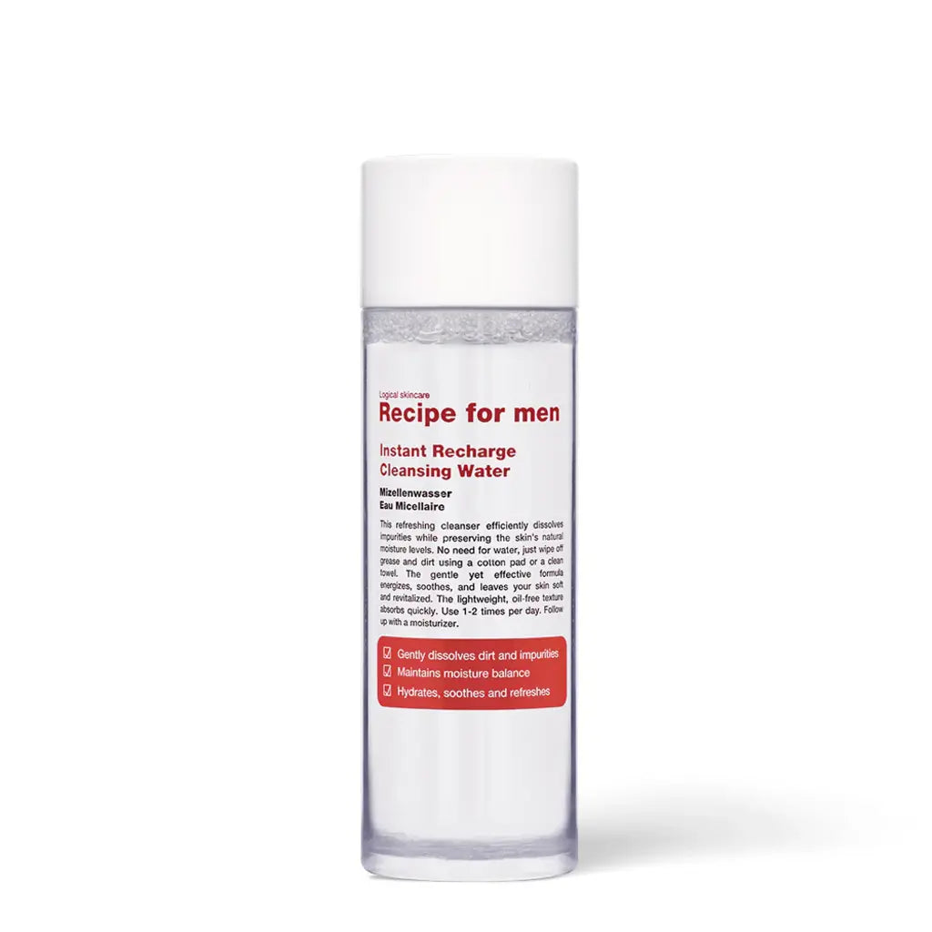 Recipe for Men Instant Recharge Cleansing Water, 100 ml