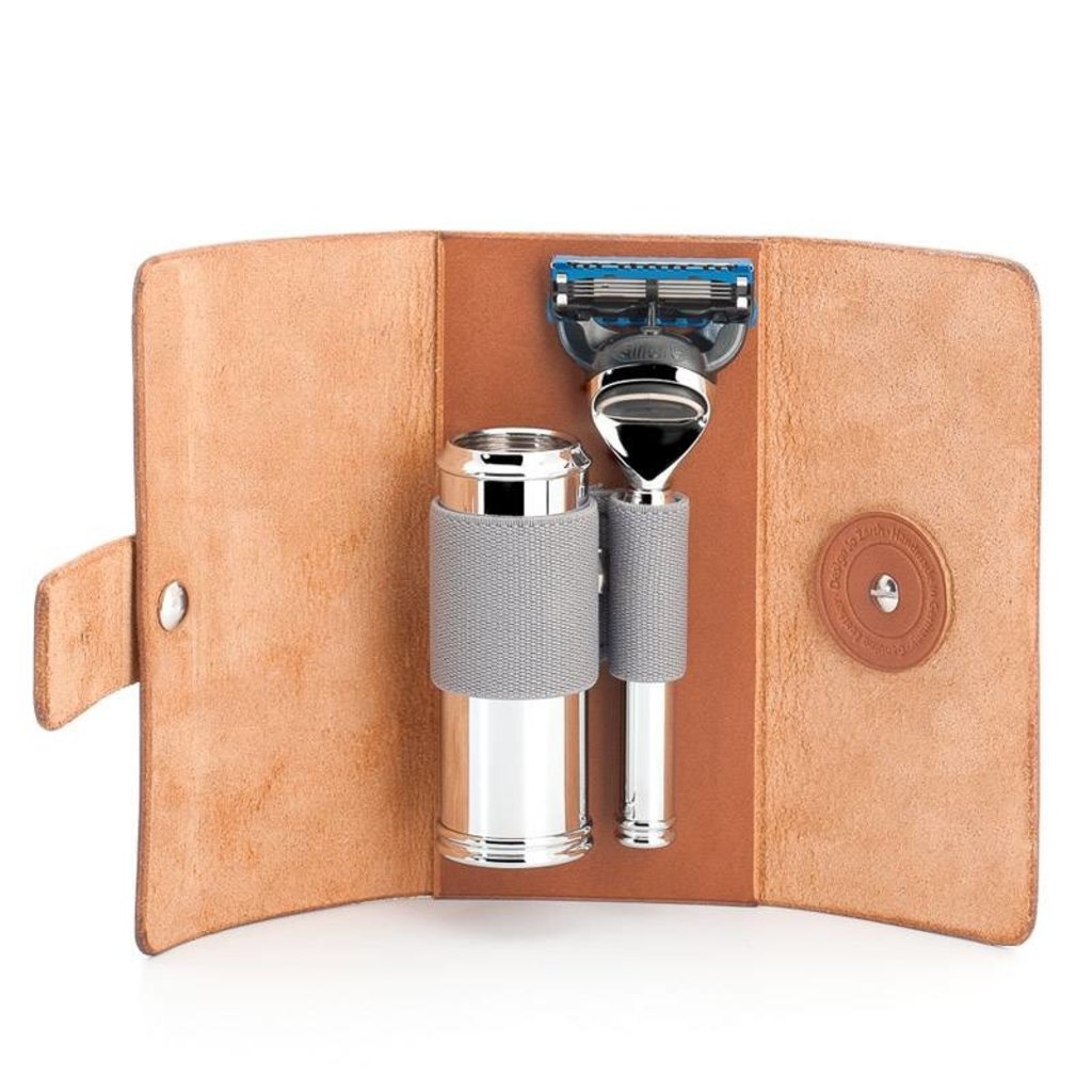 Mühle Lederen Etui met kwast en Fusion®