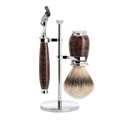 Mühle Scheerset Silvertip Dassenhaar Purist 3-delig - Ebonite - Fusion®