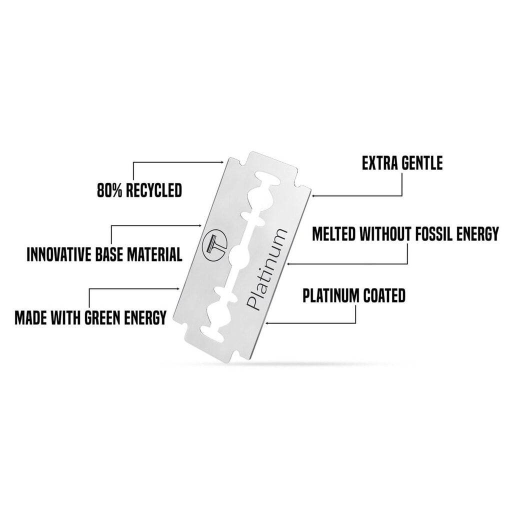 My-Blades 100 Double Edge Blades Platinum (10x10), tweede productfoto