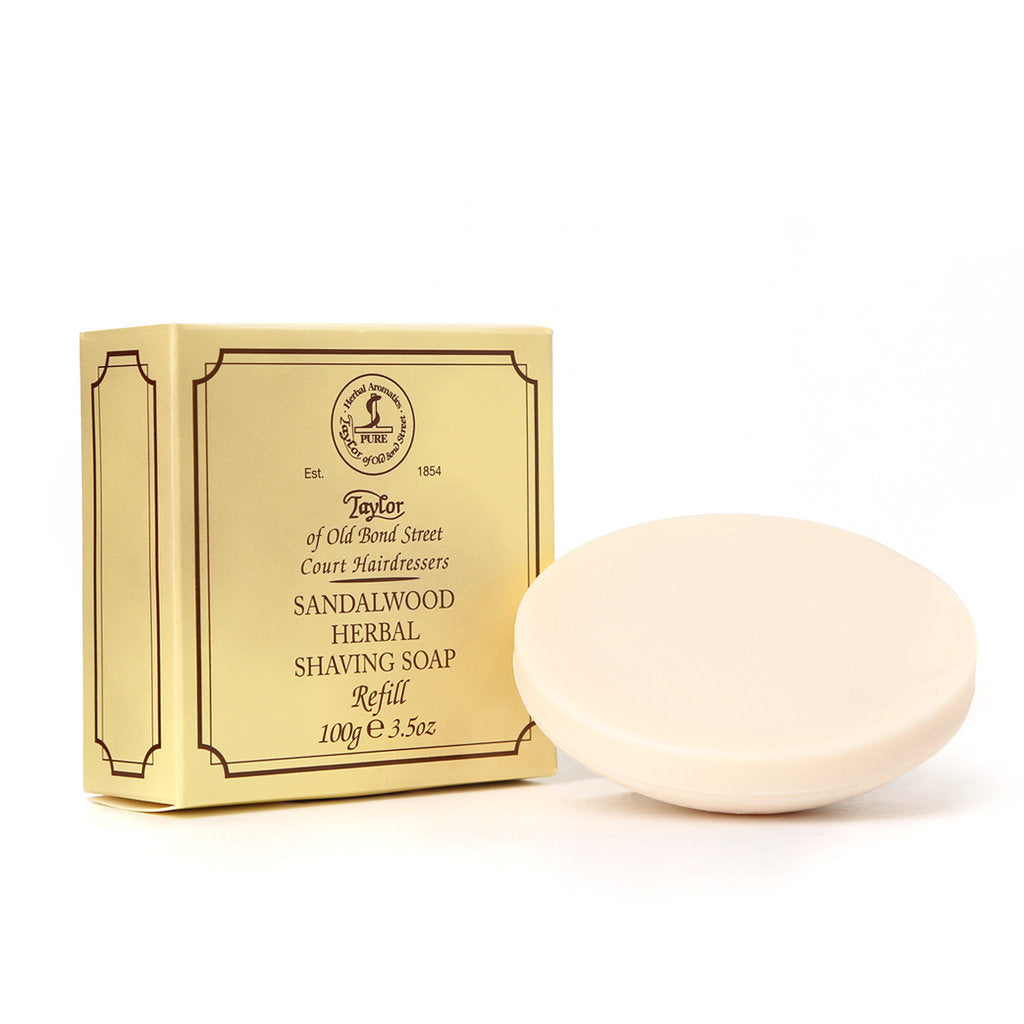 Taylor of Old Bond Street Navulling Sandalwood 100g Zeep