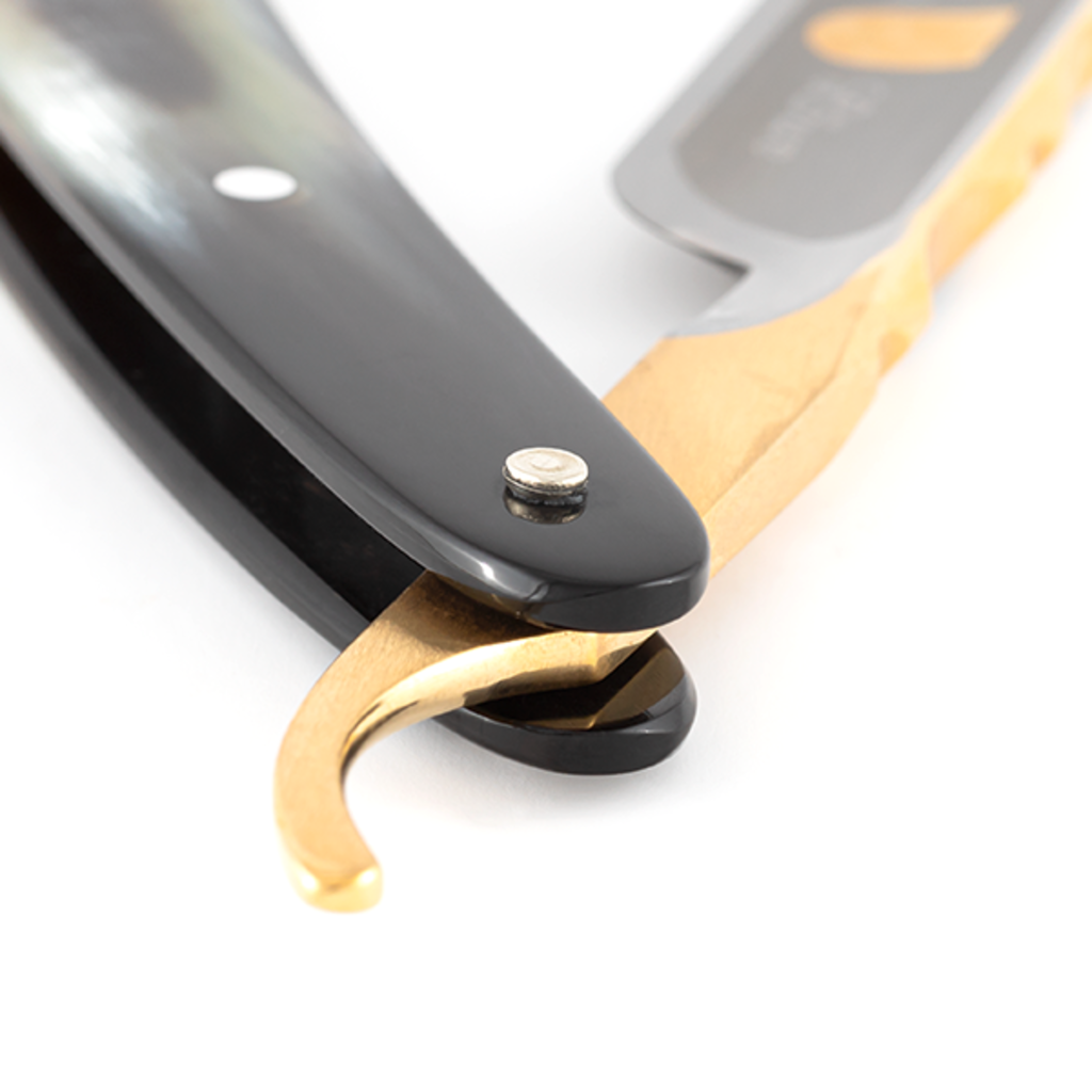Dovo Open scheermes 5/8" Koehoorn - Bergischer Löwe, derde productfoto