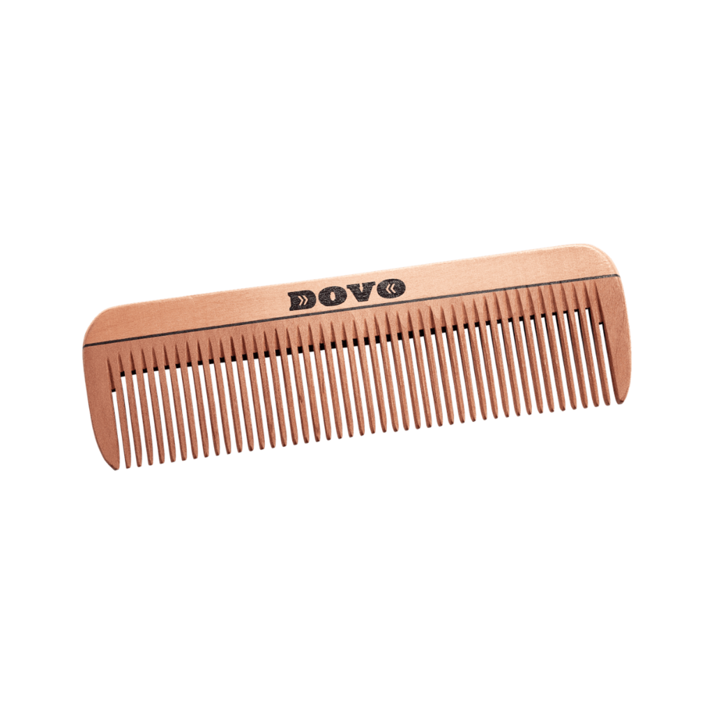 Dovo Pear Wood Pocket Comb – Fine, 10 cm
