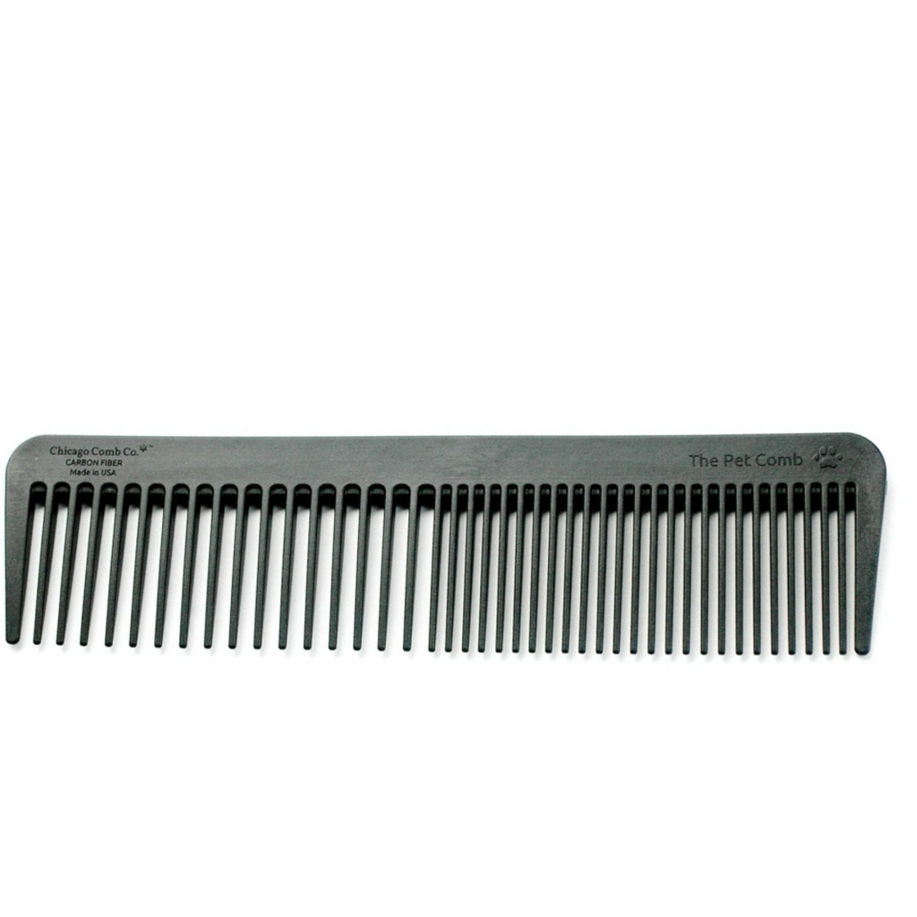 Chicago Comb Co. Pet Comb Carbon Fiber