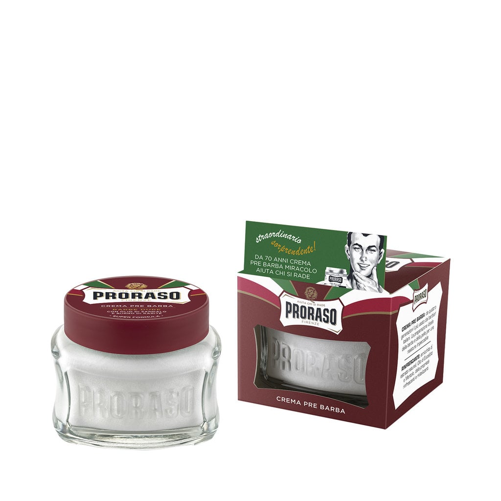 Proraso Pre-Shave Crème 100ml Red - 6 stuks