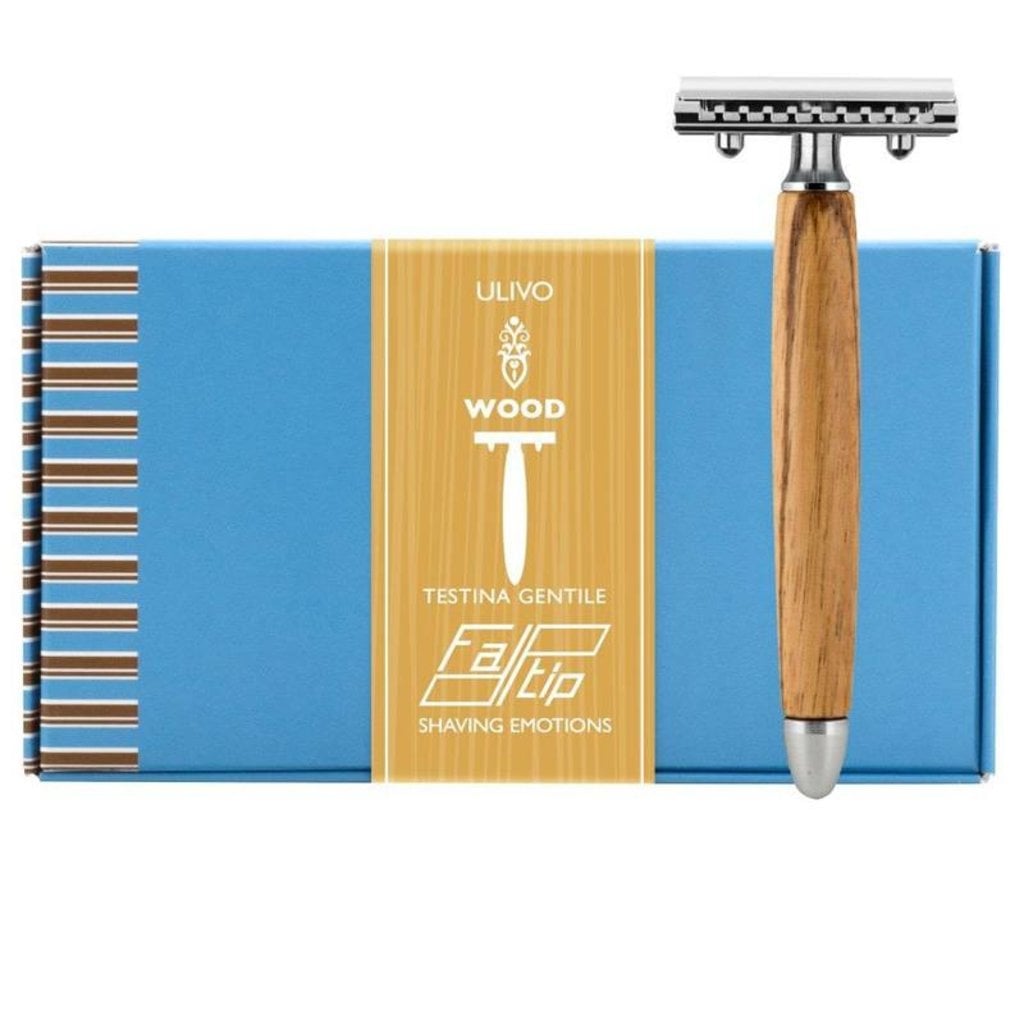 Fatip Safety Razor - Olijfhout, gesloten kam, tweede productfoto