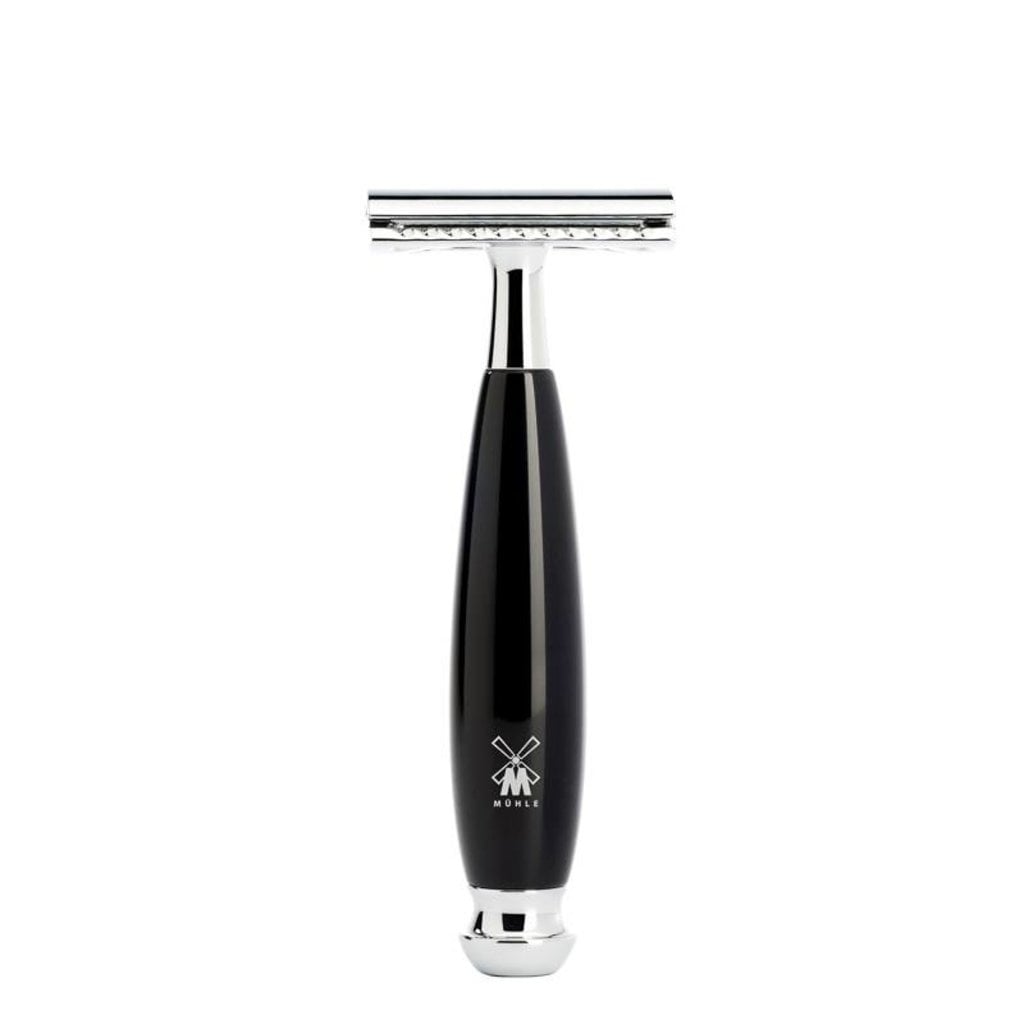 Mühle Safety Razor Vivo - Zwart, gesloten kam