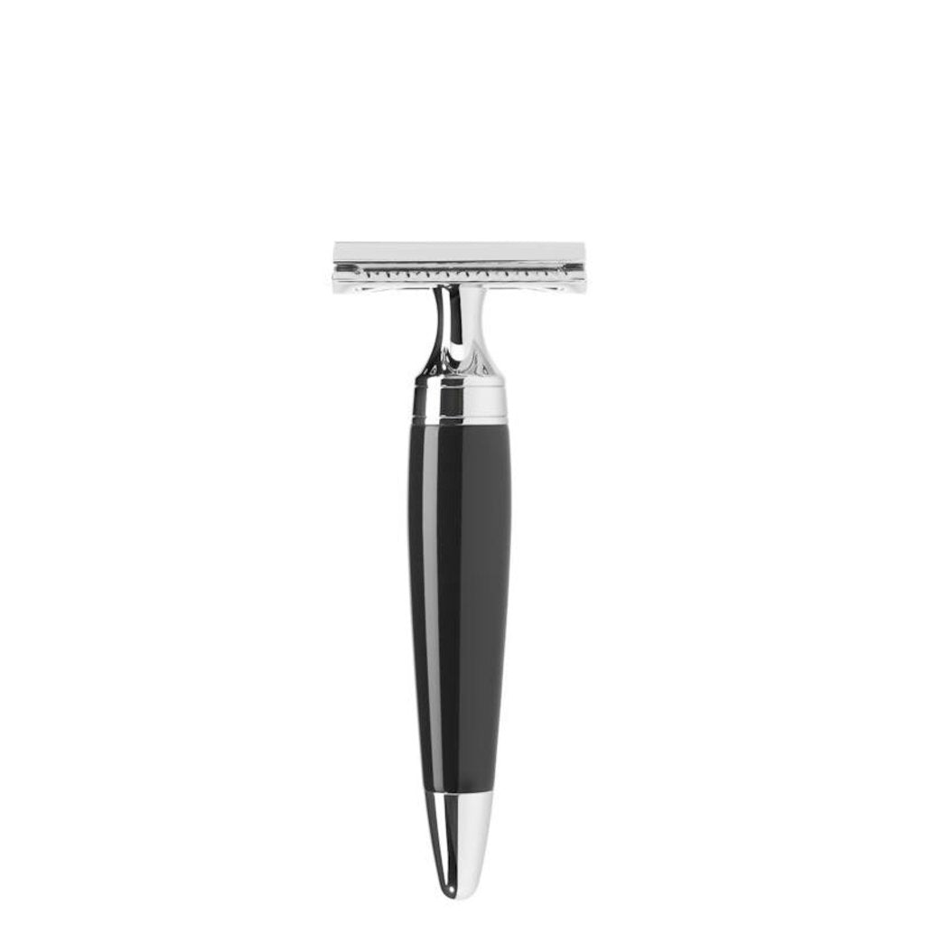 Mühle Safety Razor Stylo - Zwart, gesloten kam