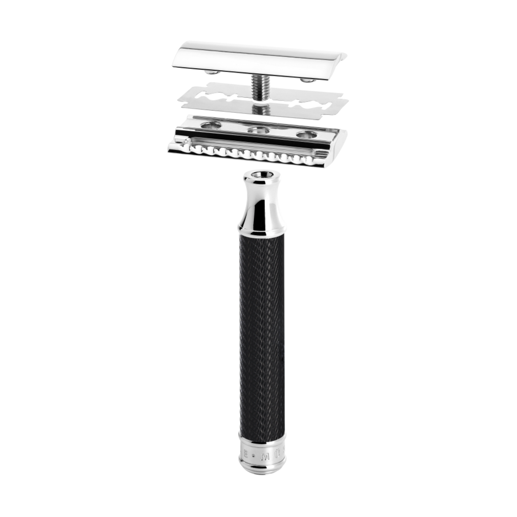 Mühle Safety Razor Traditional - Zwart, gesloten kam, tweede productfoto