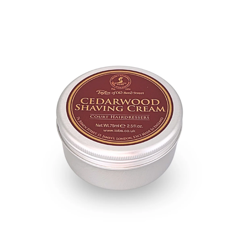 Taylor of Old Bond Street Scheercrème Cedarwood 75 g, tweede productfoto