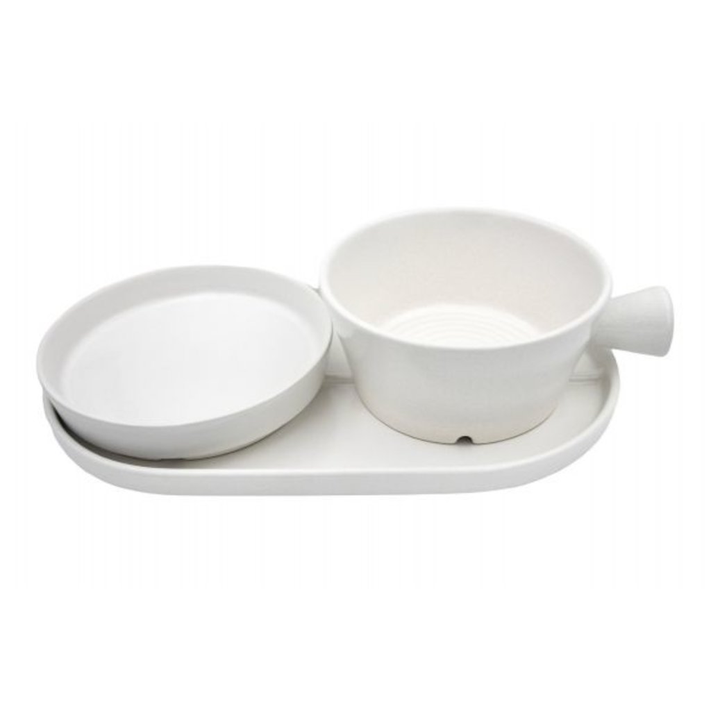 Dovo Scheerkom set - Mat wit