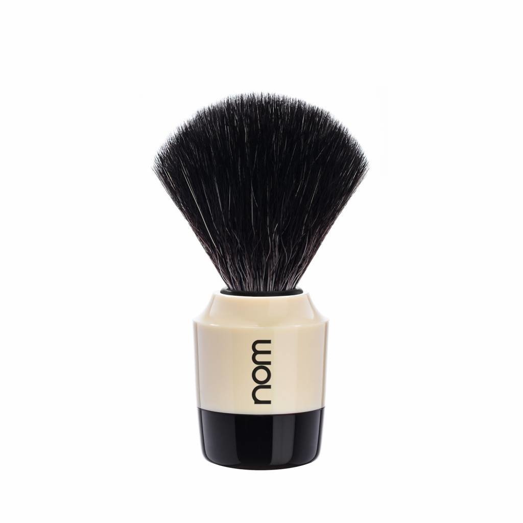 NOM Scheerkwast Black Fibre® - Creme/Zwart