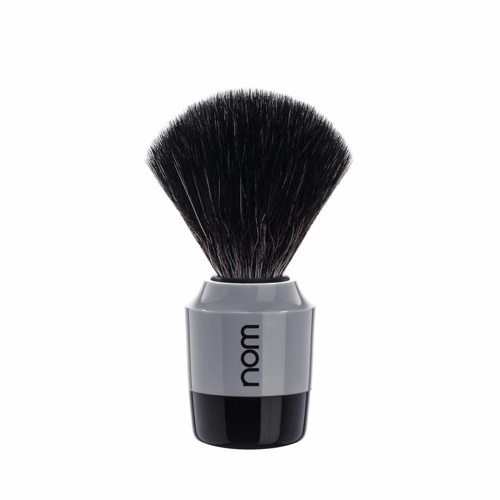 NOM Scheerkwast Black Fibre® - Grijs/Zwart