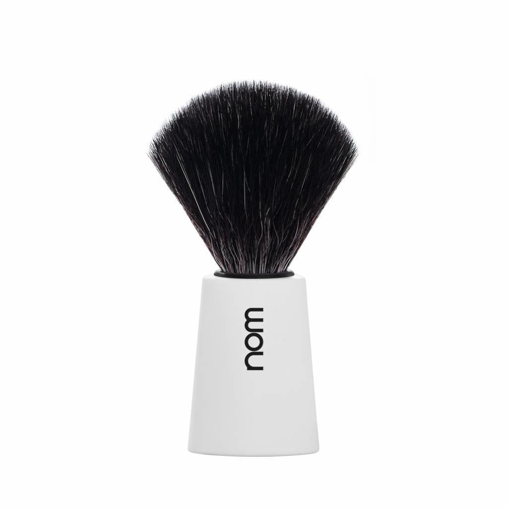 NOM Scheerkwast Black Fibre® Carl - Wit