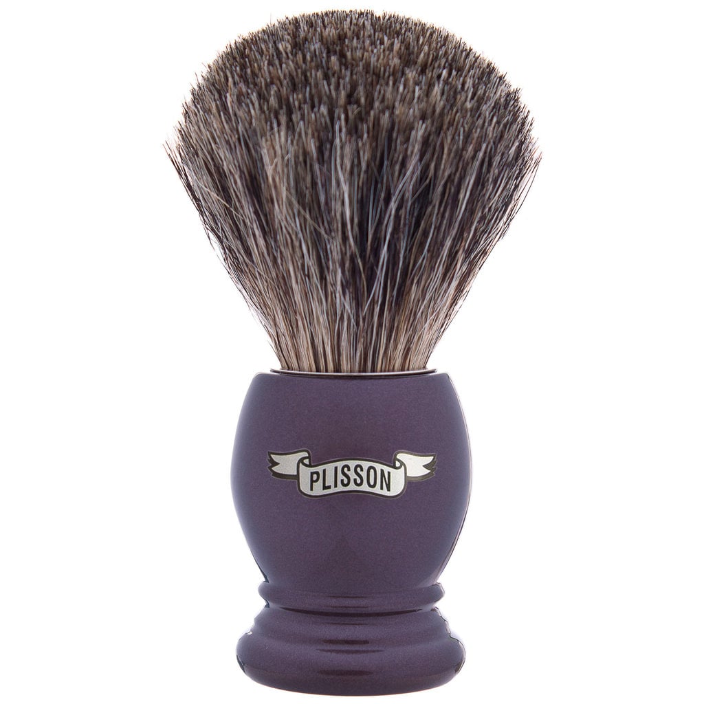 Plisson 1808 Scheerkwast Essential Bruin Russian Grey