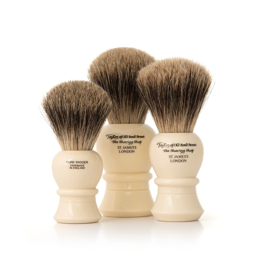 Taylor of Old Bond Street Scheerkwast Traditional Pure Badger - maat M, tweede productfoto