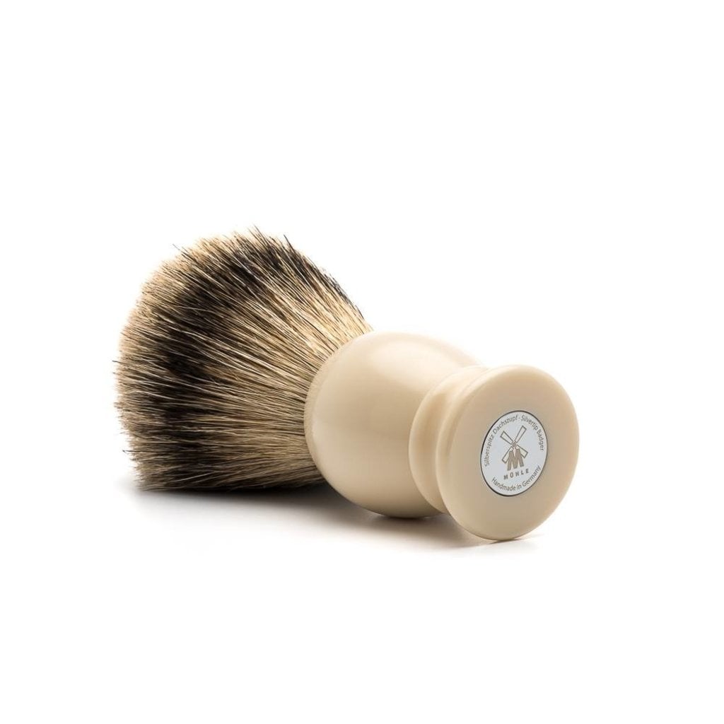 Mühle Scheerkwast Silvertip Dassenhaar - Ivoor, 21 mm, tweede productfoto
