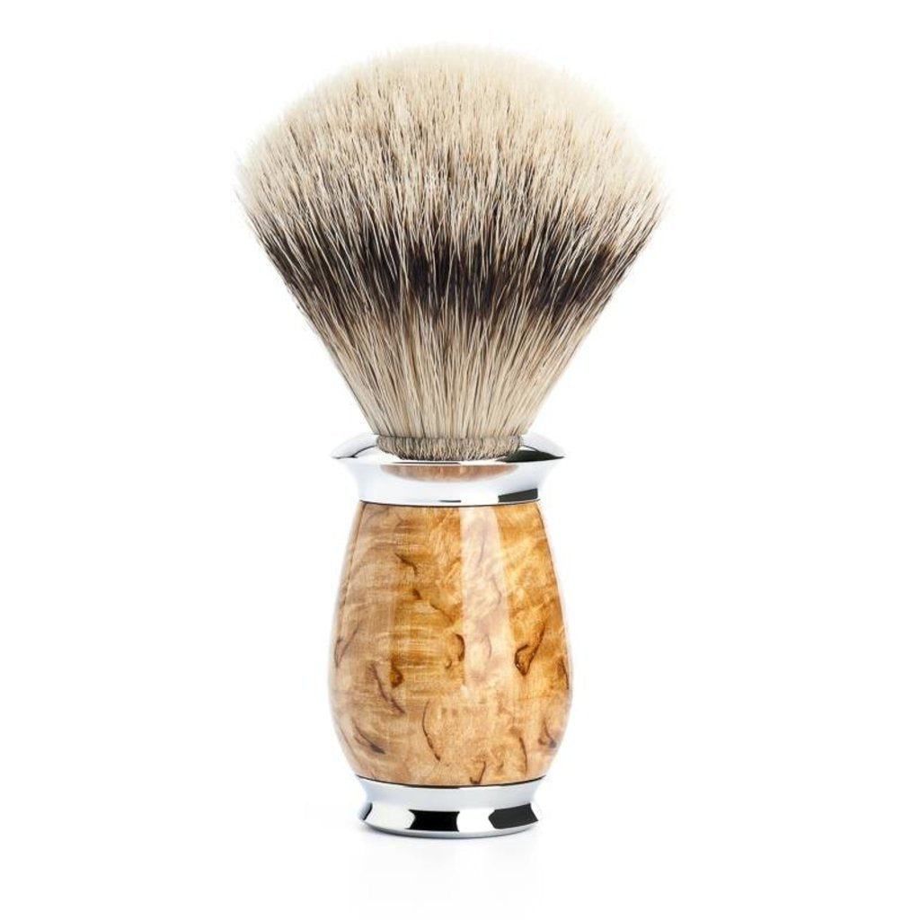 Mühle Scheerkwast Silvertip Dassenhaar - Maserbirke
