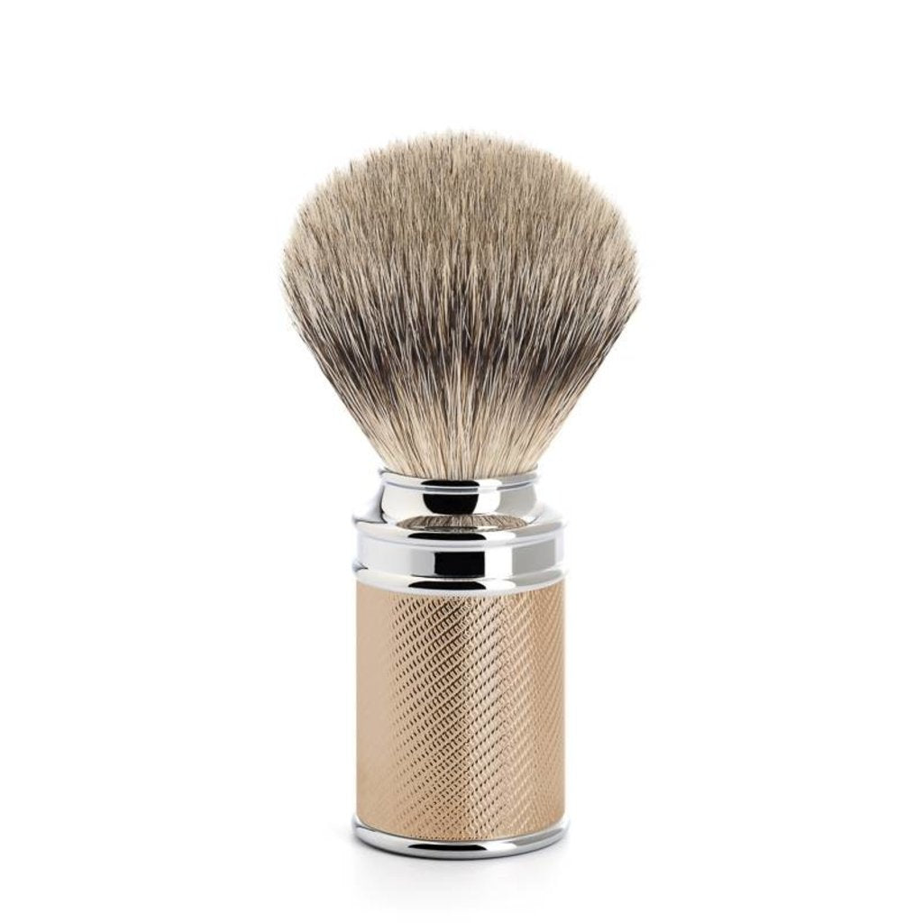 Mühle Scheerkwast Silvertip Dassenhaar - Rosegold