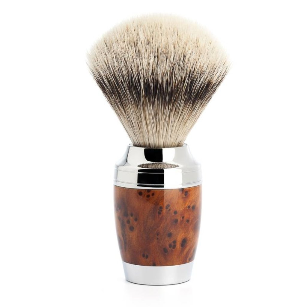 Mühle Scheerkwast Silvertip Dassenhaar - Thuja wood