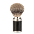 Mühle Scheerkwast Silvertip Dassenhaar - Zwart / RVS