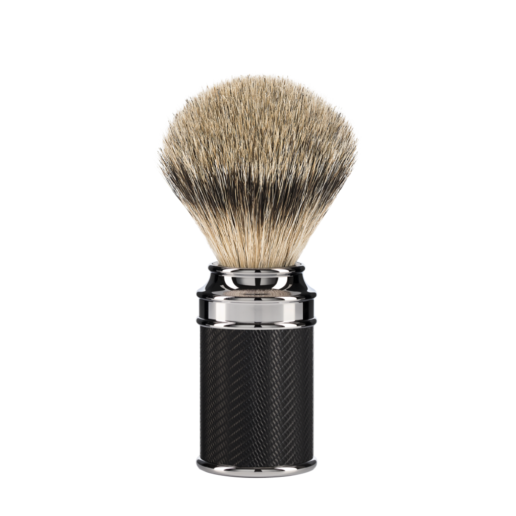 Mühle Scheerkwast Silvertip Dassenhaar - Zwart, 19 mm