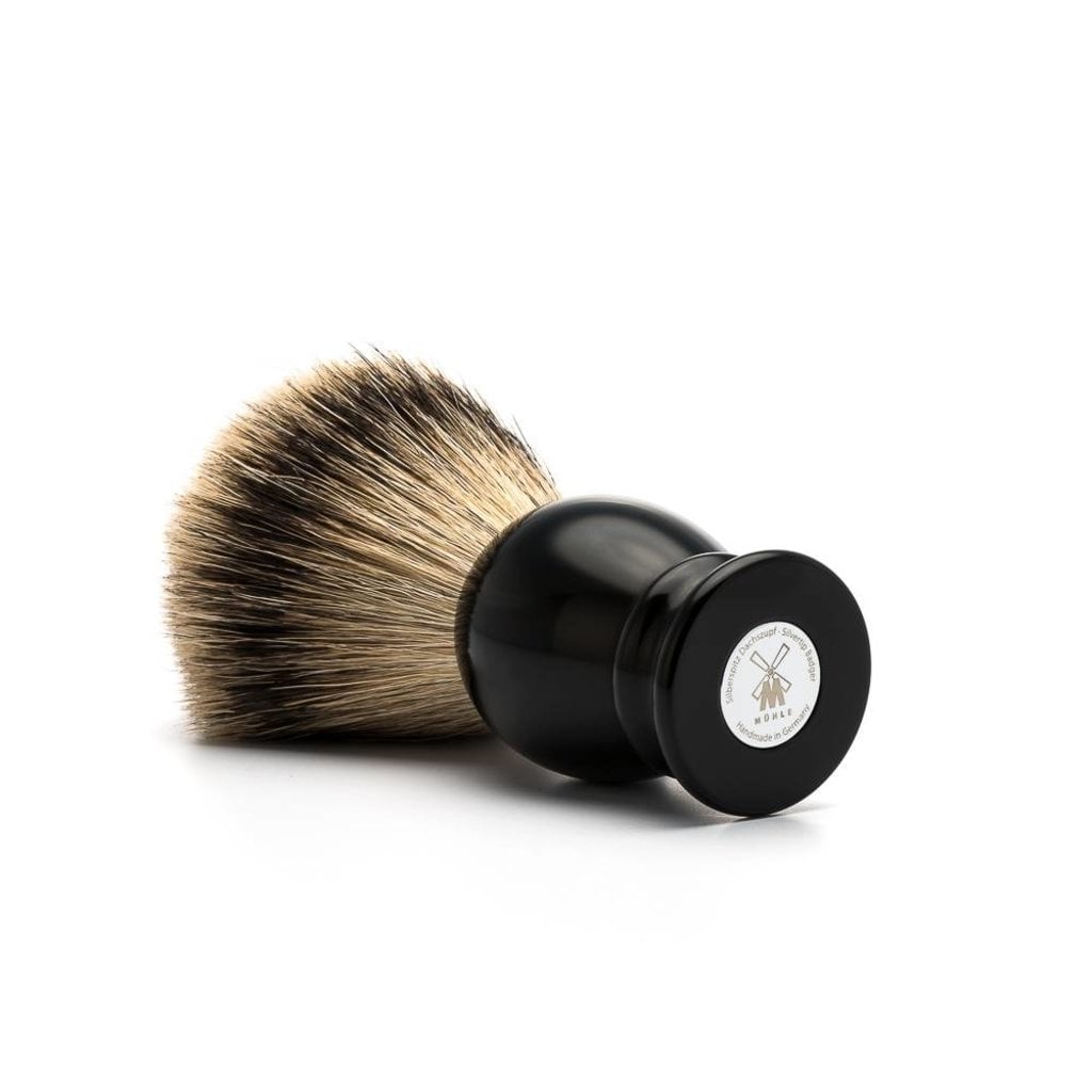 Mühle Scheerkwast Silvertip Dassenhaar Classic - Zwart, 19 mm, tweede productfoto