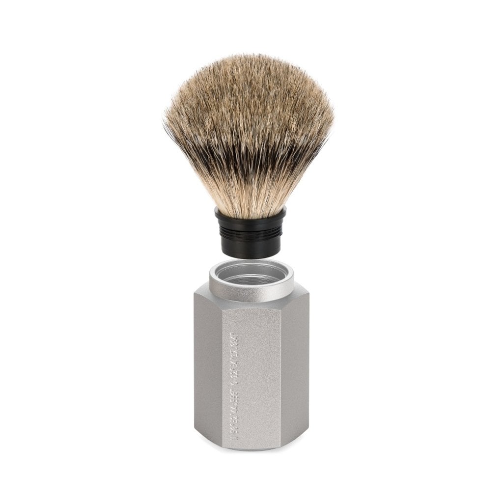 Mühle Scheerkwast Silvertip - Zilvergrijs, tweede productfoto