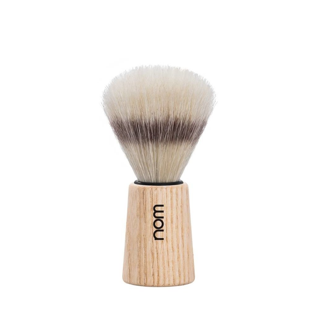 NOM Scheerkwast Varkenshaar - Blank Essenhout