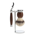 Mühle Scheerset Silvertip Fibre 3-delig Sophist - Ironwood Mach3®