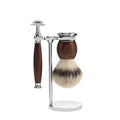 Mühle Scheerset Silvertip Fibre 3-delig Sophist - Ironwood Saf.Razor