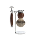 Mühle Scheerset Silvertip Dassenhaar 3-delig Sophist - Ironwood Saf.Razor