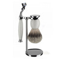 Mühle Scheerset Silvertip Dassenhaar 3-delig Sophist - Porselein Mach3®