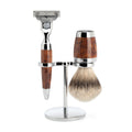 Mühle Scheerset Silvertip 3-delig Stylo - Thuja wood Mach3®