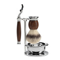 Mühle Scheerset Silvertip Fibre 4-delig Sophist - Ironwood Mach3®
