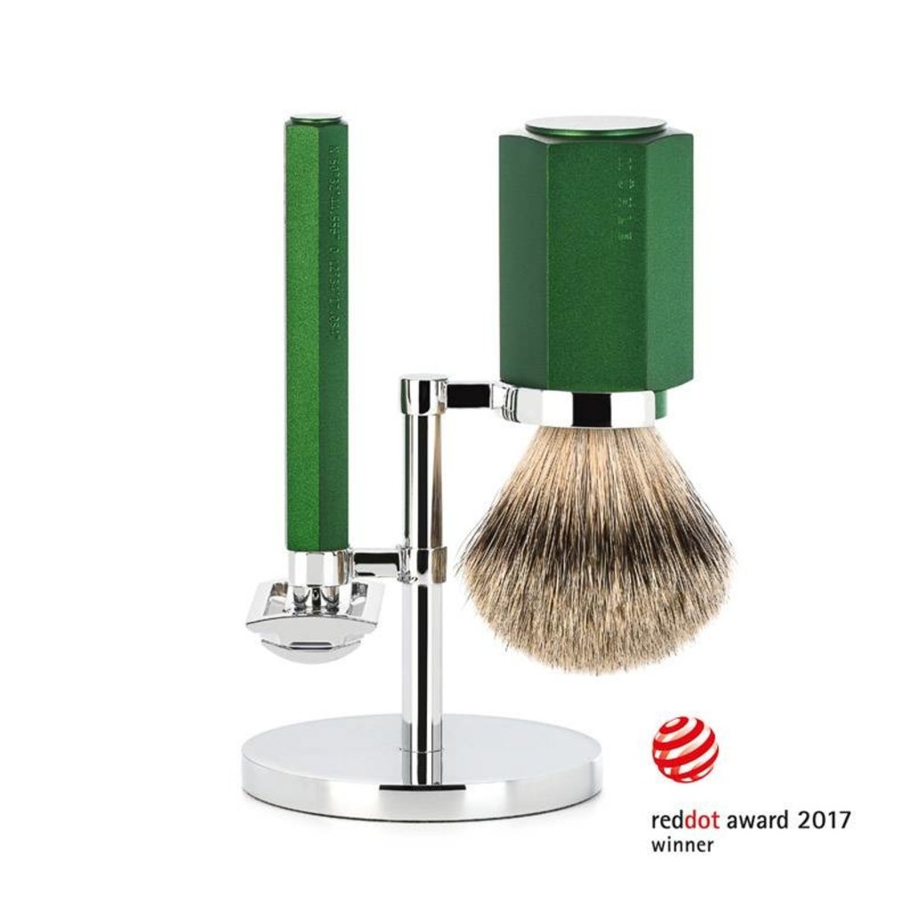 Mühle Scheerset Hexagon - Forest - Saf.Razor - Dashaar