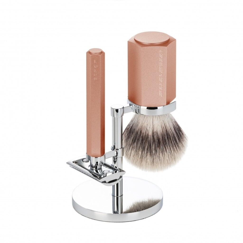 Mühle Scheerset Hexagon Sunrise met Silvertip Fibre® Scheerkwast, tweede productfoto